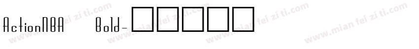 ActionNBA Bold字体转换